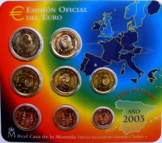 1704-020016 Spanje euroset 2003 in blister