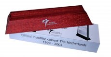 1907-171720-01 Nederland 3 houten voetjes voor euroset PROOFLIKE van 1999 - 2003
